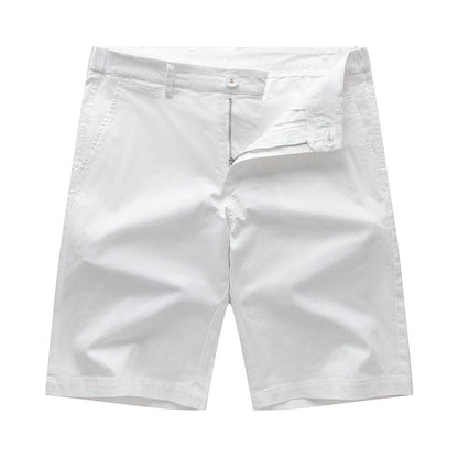 Men's Cotton Shorts Business Casual Simple All-match Loose Plus Size Shorts Outer Wear
