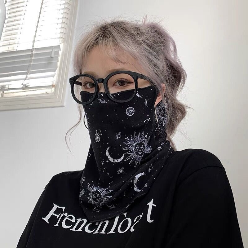 Sun-protective Face Mask Ice Silk Ear-loop Style Neck Gaiter