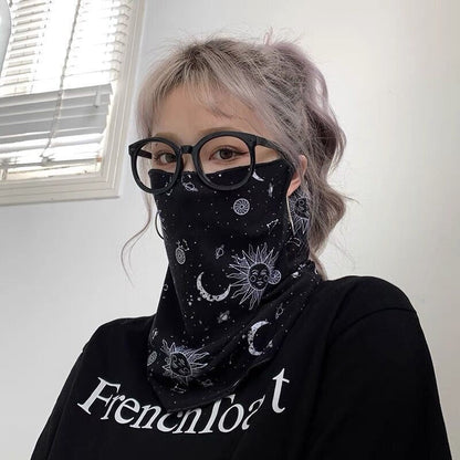 Sun-protective Face Mask Ice Silk Ear-loop Style Neck Gaiter