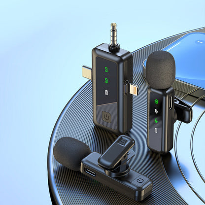 Wireless Collar Clip Microphone H65 Three-in-one Mobile Phone Computer Microphone