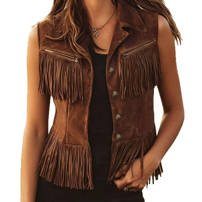 Ethnic-style Fashion Vest Cardigan Top For Women