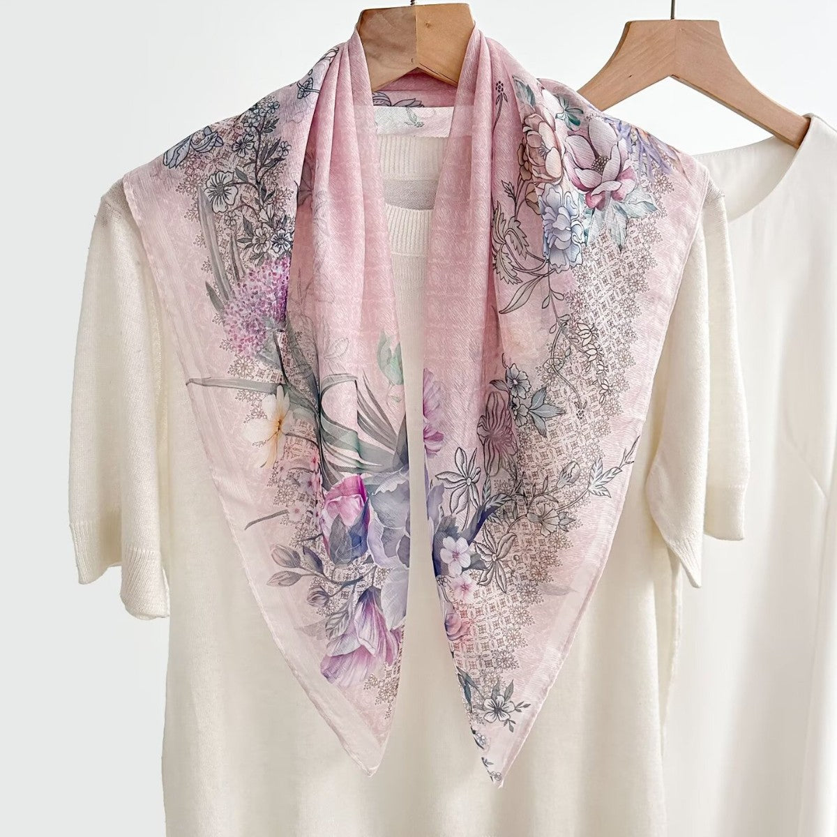 New Breathable Versatile Silk Chiffon Scarf For Women, Also Usable As A Shawl