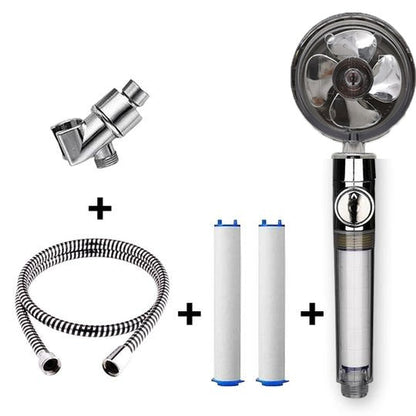 Turbo Propeller Shower Head Handheld High Pressure