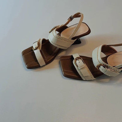 French Style Wedge And Fashionable Open Toed Sandals For Women