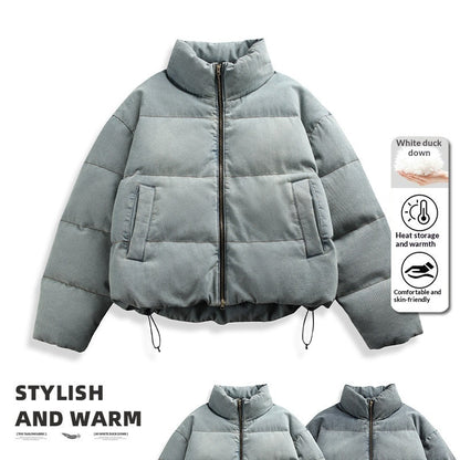Mens Loose-Fit Padded Down Jacket Outerwear