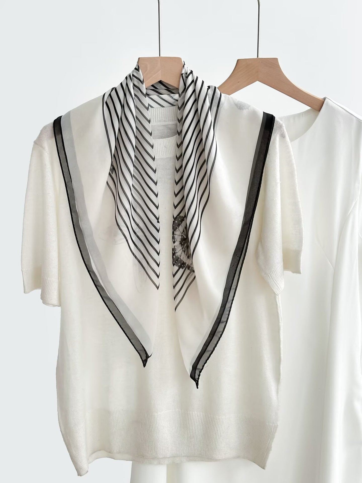 New Breathable Versatile Silk Chiffon Scarf For Women, Also Usable As A Shawl