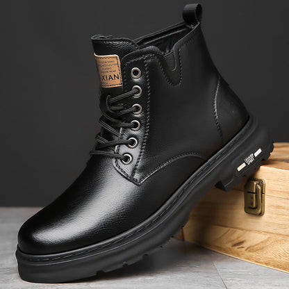 New Autumn Winter British-style Boots With Thick Soles