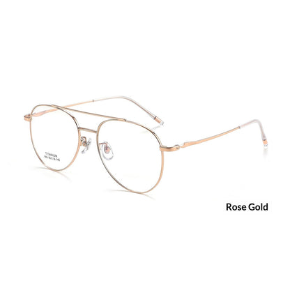 Retro Titanium-frame Fashion Glasses