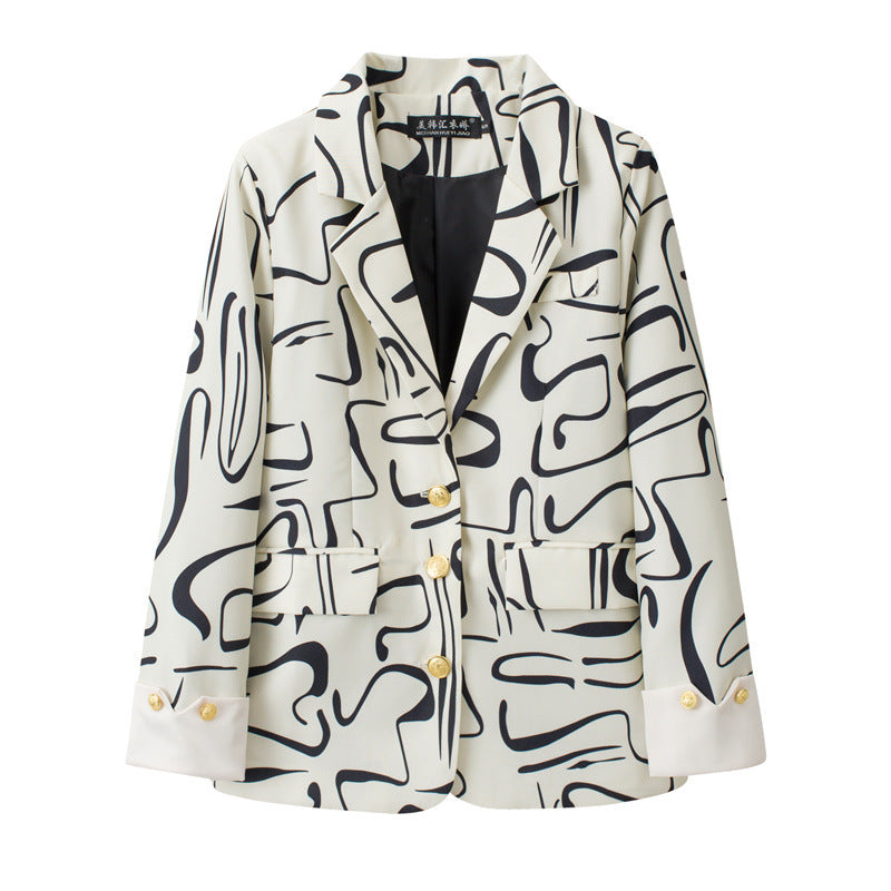 Sophisticated Designer-style Blue Blazer For Women Casual Wear