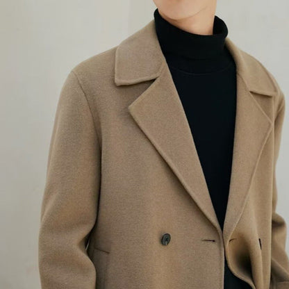 Non-cashmere Wool Trench Coat For Men
