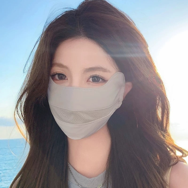 Womens Sun-Protective Mask UV-Protective Face Mask