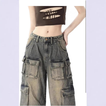 Womens Casual Denim Jeans In American Workwear Style