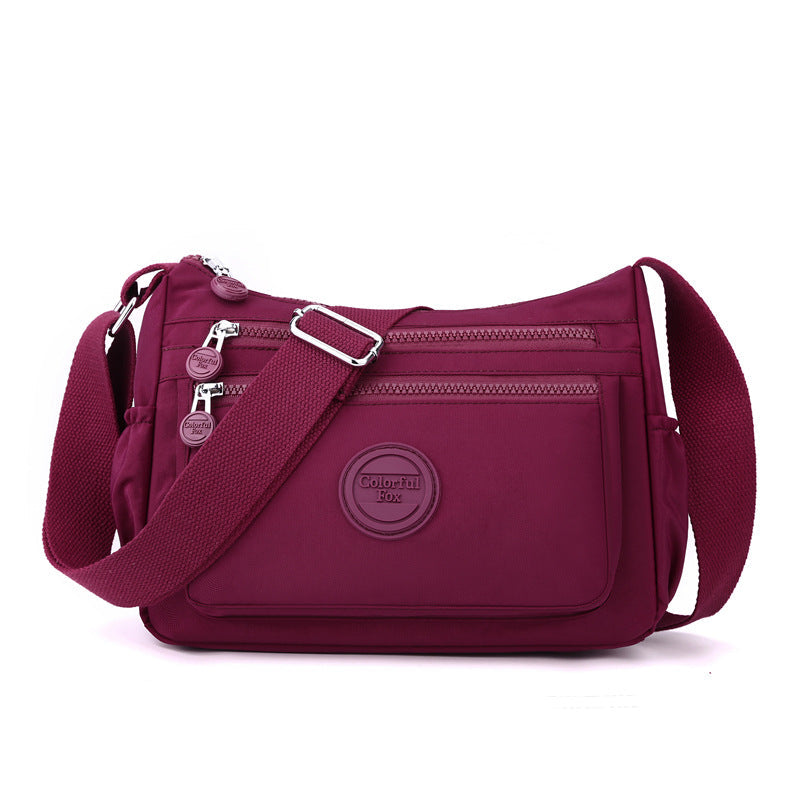 Colorful Fox New Large Capacity Women Shoulder Bag Outdoor Casual Water-repellent Multi-layer Crossbody Bag Fashion