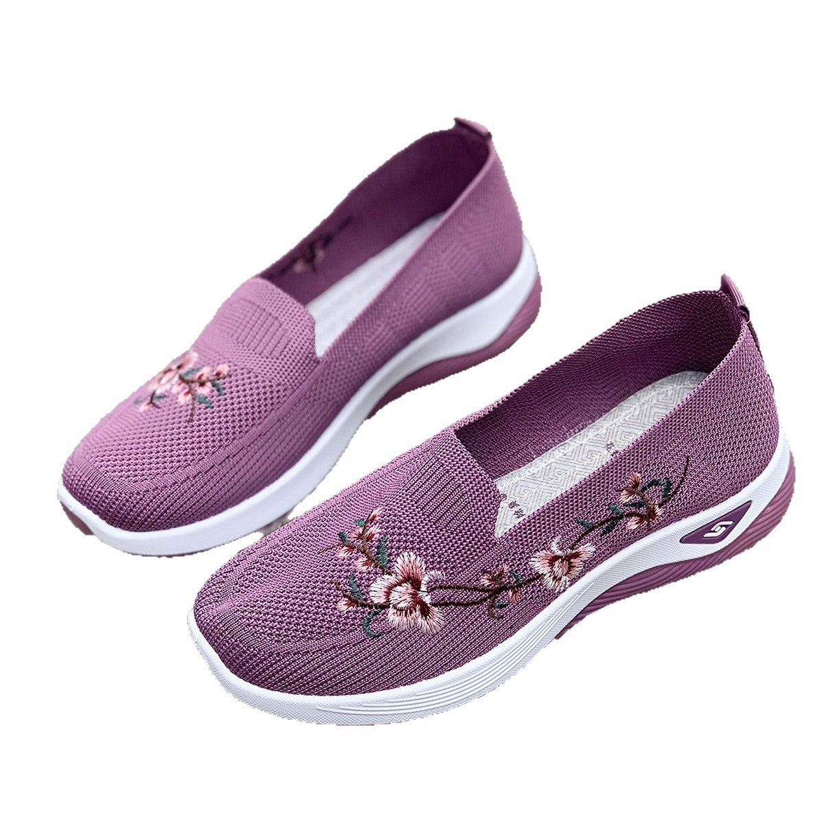 Womens Summer Mesh Shoes With Flat Soles Breathable And Non-Slip