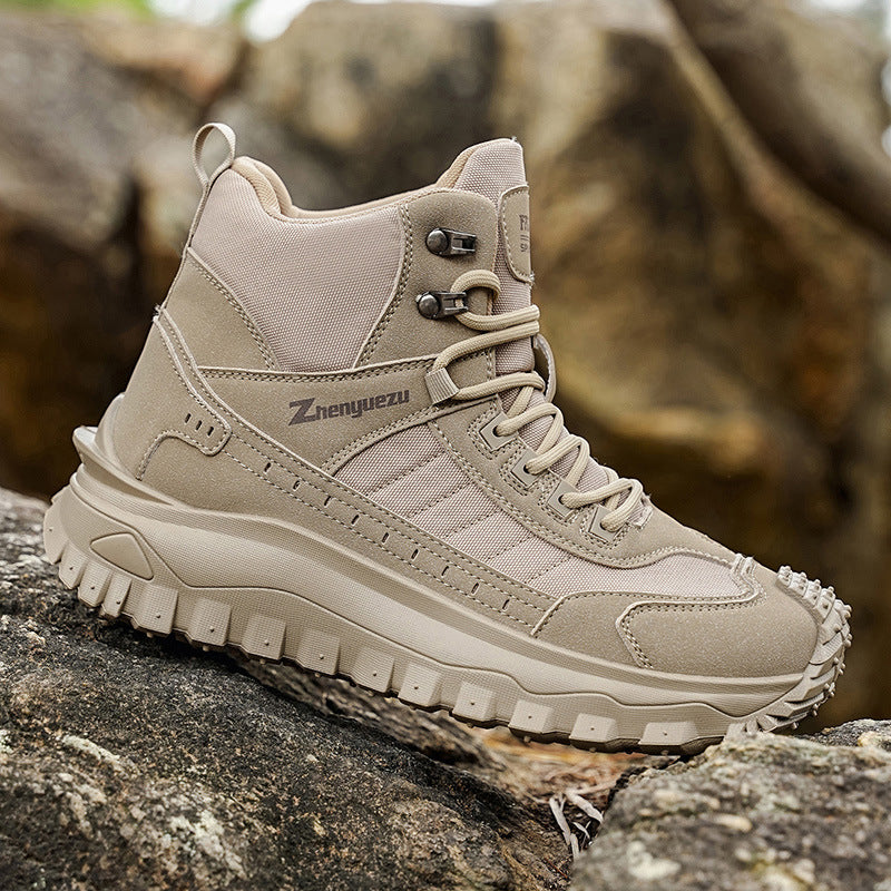 Men's Boots For Outdoor Casual Sports And Comfortable Thick-soled Wear