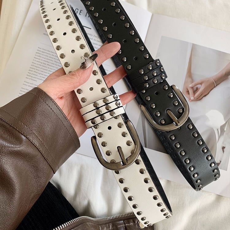 Womens Versatile Punk-style Vintage Belt