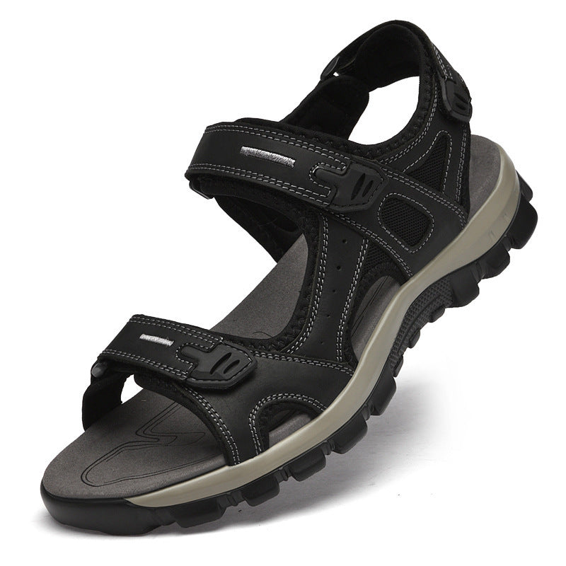 Summer Outdoor Sandals With Velcro Straps