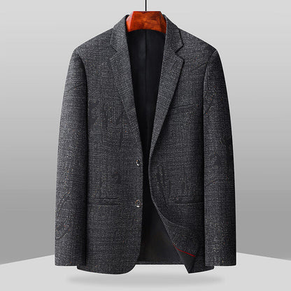 Male Solid Color Business-style Dads Thin Jacket