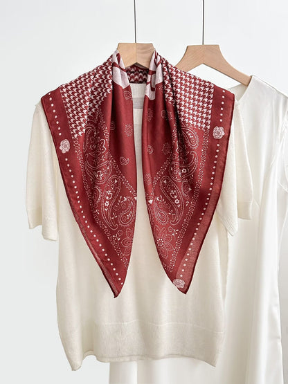 Women's Vintage High-end Outer Silk Scarf