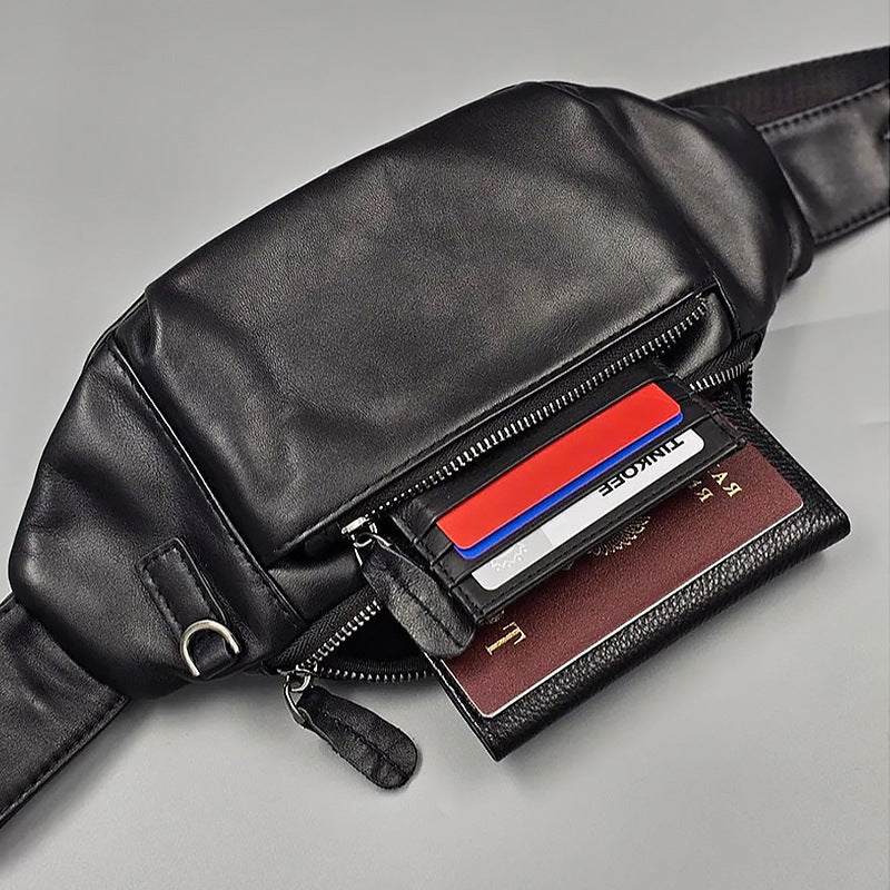 Men's High-End Chest Large-Capacity Casual Waist Bag