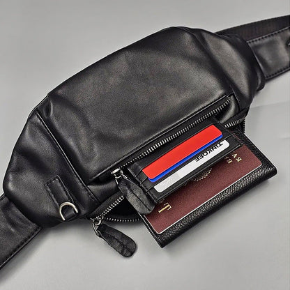 Men's High-End Chest Large-Capacity Casual Waist Bag