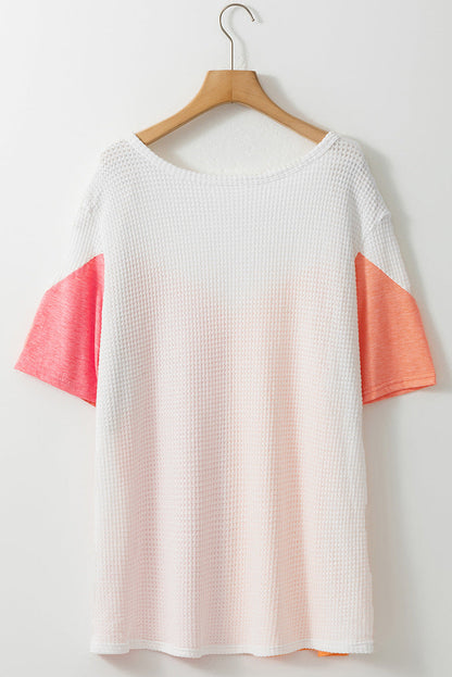 European And American Leisure Style Printed Plus Size Short Sleeve Top