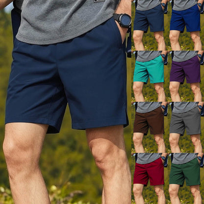 Plus-Size Summer Thin Cool Sweat-Absorbent Quick-Dry Shorts, Casual Outdoor Sports Versatile Shorts For Big And Tall Individuals