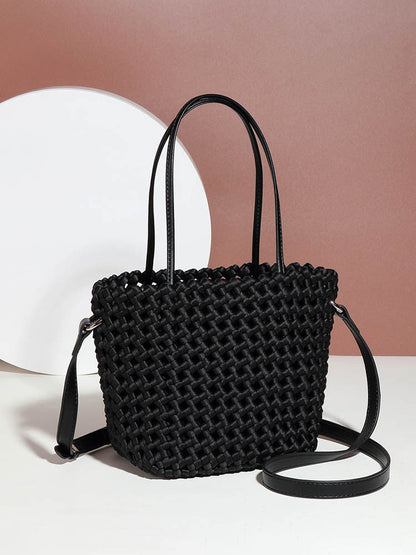 Summer New Style Woven Vegetable Basket Fashionable Elegant Handbag Fashionable Texture Design All-match Shoulder Crossbody Bag For Women