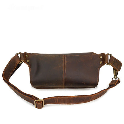Vintage Handmade Leather Waist Bag