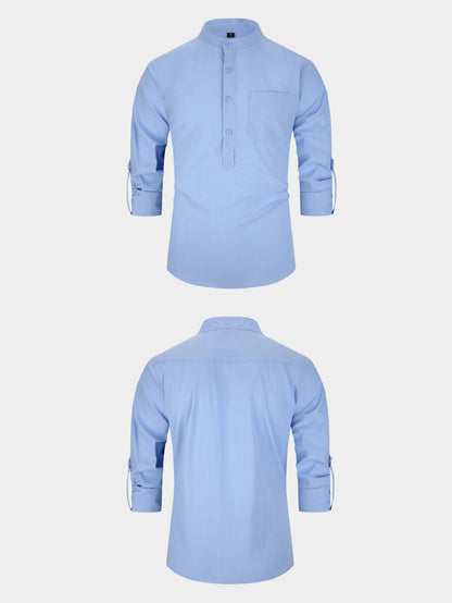 Men S 100 Cotton Mid Sleeve Shirt Built For The Outdoor Man