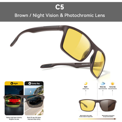 KDEAM Square-frame Polarized Sunglasses