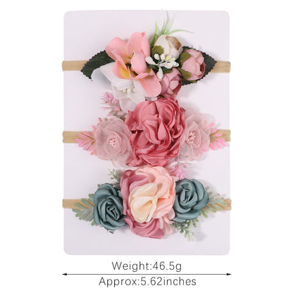 Nylon Fine Hair Band Girls' Headdress Flower