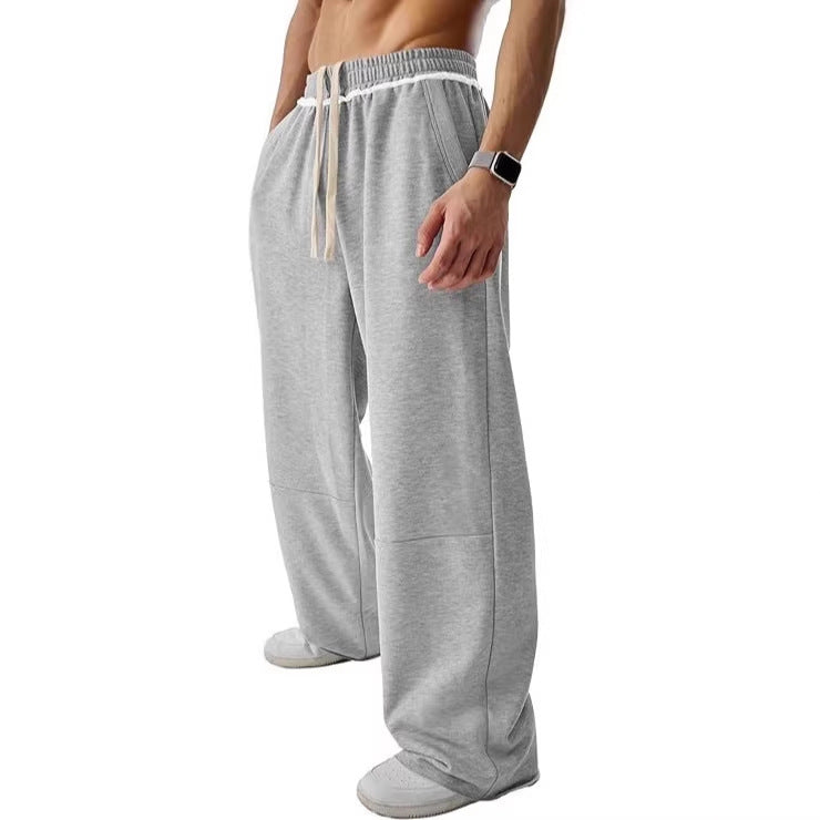 Summer American-style Mens Straight-leg Pants