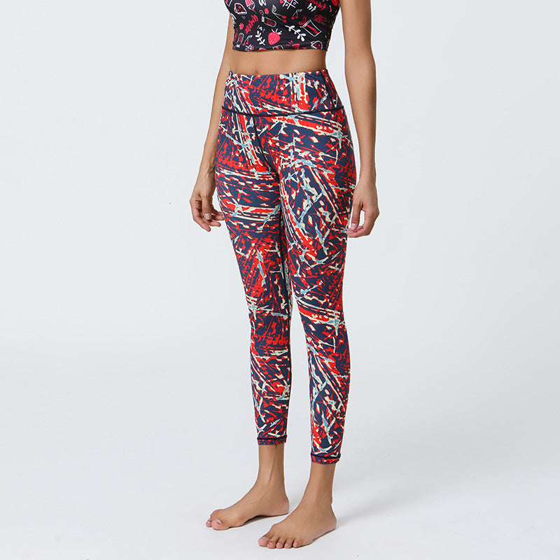 New Womens Printed Yoga Leggings