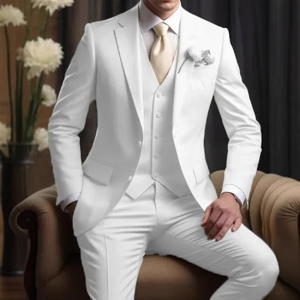 Elegant Business Banquet Suit Set For Men