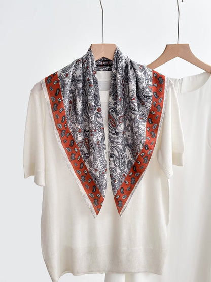 Women's Vintage High-end Outer Silk Scarf