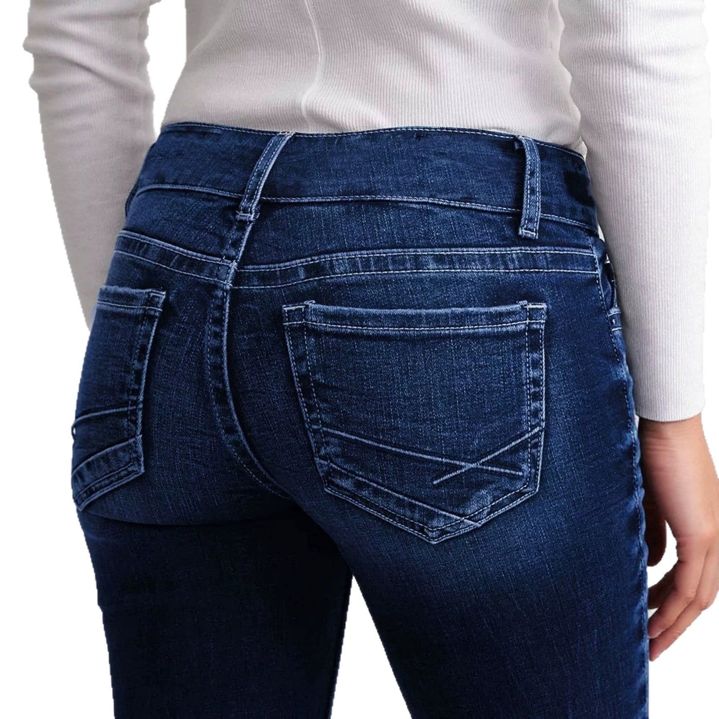 Stylish Blue Frayed-edge Denim Jeans American Street-style With A Unique Flair