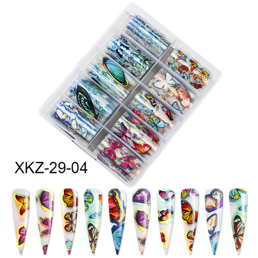 Butterfly Laser Star Nail Transfer Paper