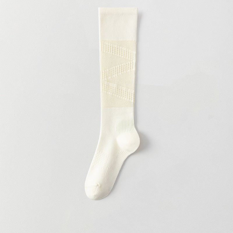 Ultra-thin Lightly Compressive Breathable Calf-length Athletic Socks