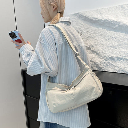 New Women's Crossbody Bag, Large Capacity, Lightweight, Casual Shoulder Bag, Simple Commuting, Multifunctional Student Handbag