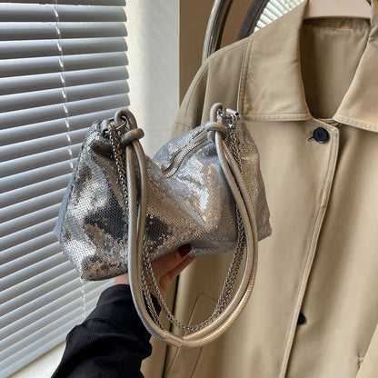 Womens Single-shoulder Underarm Bag And Chain Crossbody Bag