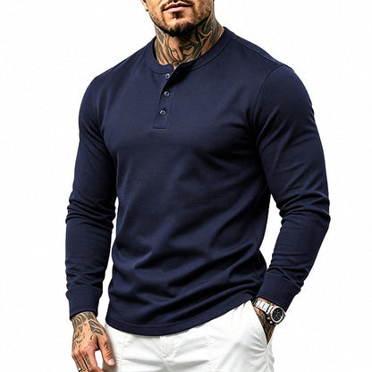 Simple Casual Retro Heavyweight Versatile Long-sleeve Top