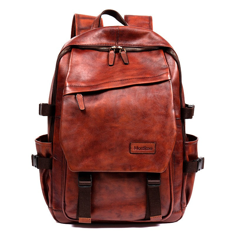 Slow Time Full-Grain Leather Backpack