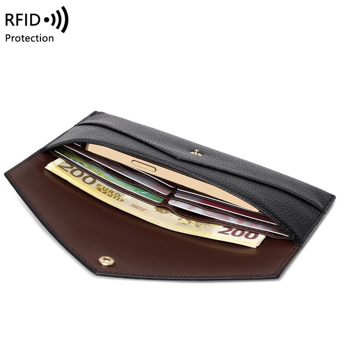 New RFID Anti-Theft Womens Wallet