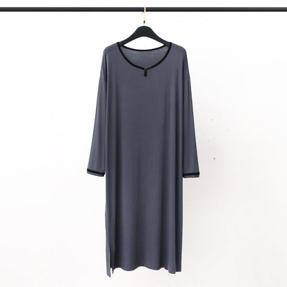 Long Soft Draping Bathrobe Men's Pajamas