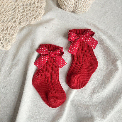 Autumn Winter Mid-calf Woolen Yarn Socks