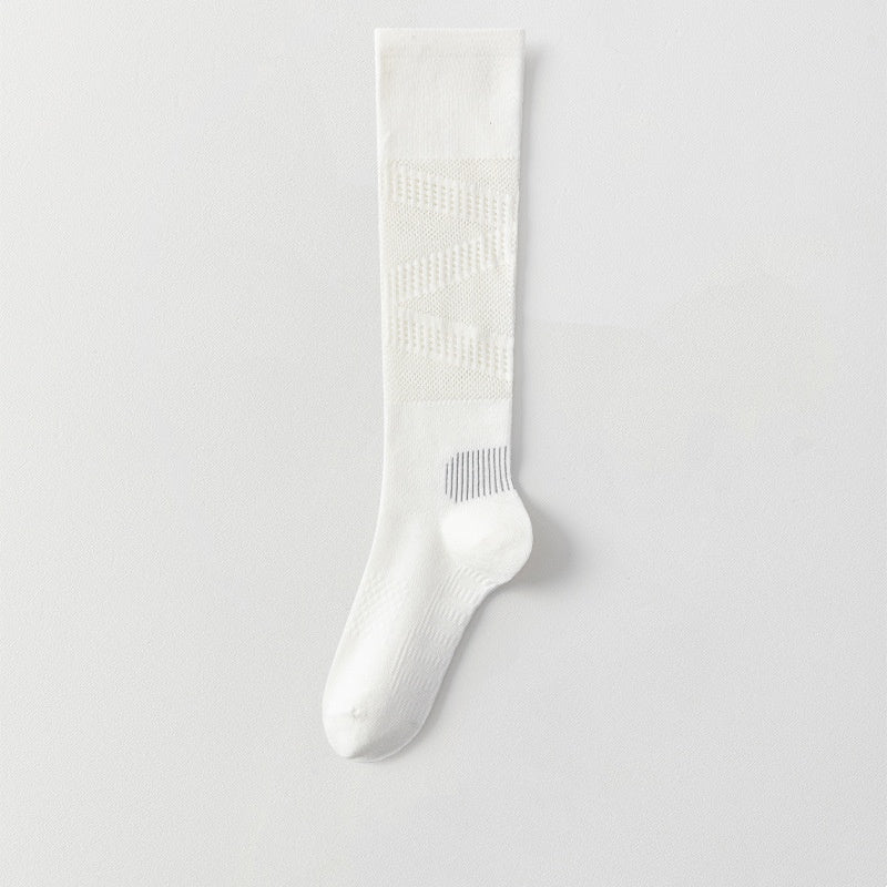 Ultra-thin Lightly Compressive Breathable Calf-length Athletic Socks
