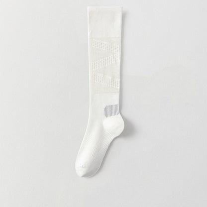 Ultra-thin Lightly Compressive Breathable Calf-length Athletic Socks