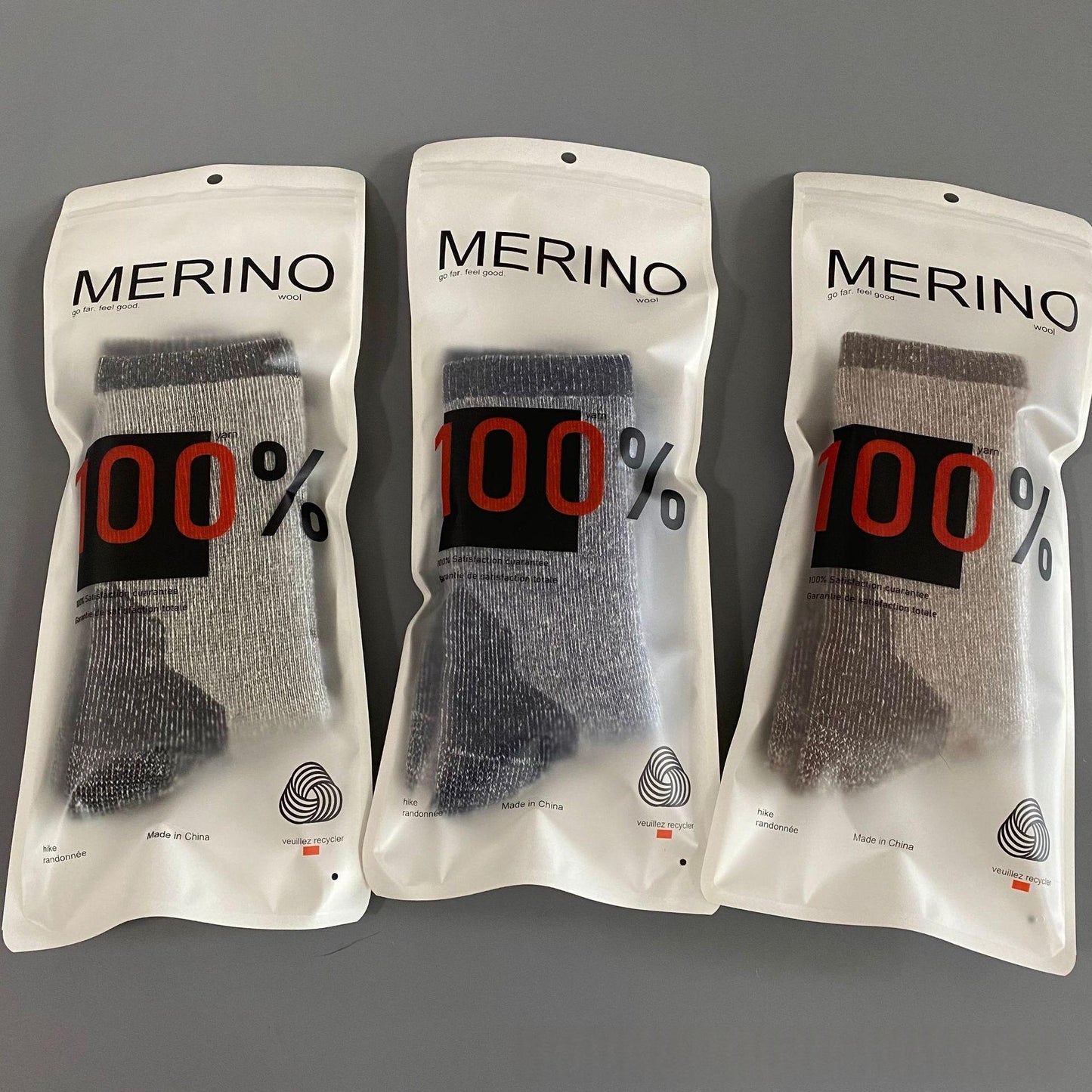 Wool Outdoor Hiking And Mountaineering Thickened Warm Ski Socks For Fall And Winter