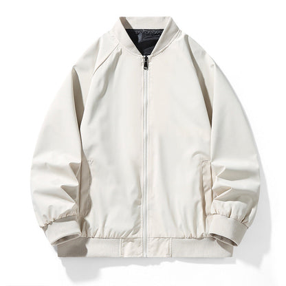 Mens Baseball Jacket With A Stand-up Collar